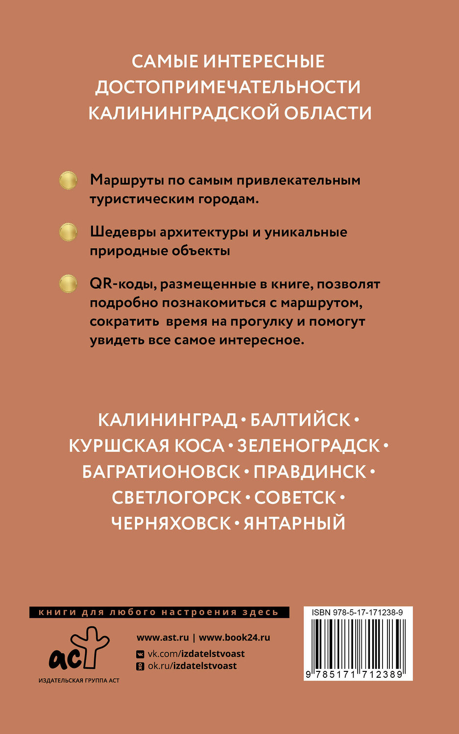 АСТ Александра Жукова "Калининградская область. Путеводитель пешеходам" 535796 978-5-17-171238-9