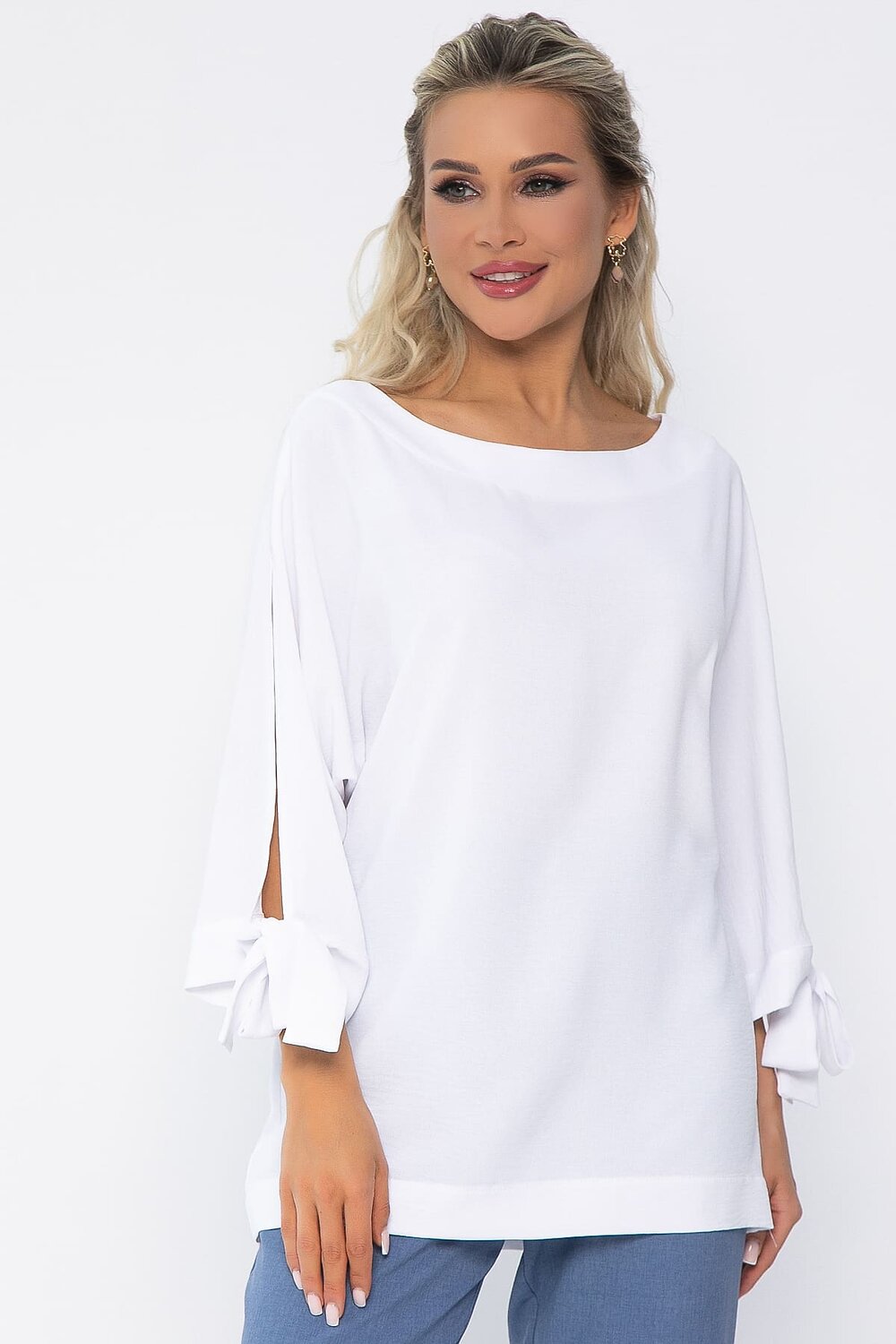 LT Collection Блуза 536032 Б13557-8М белый