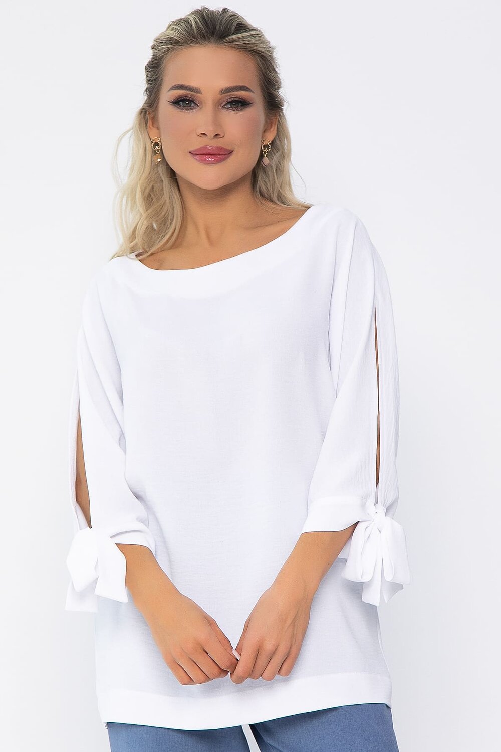 LT Collection Блуза 536032 Б13557-8М белый
