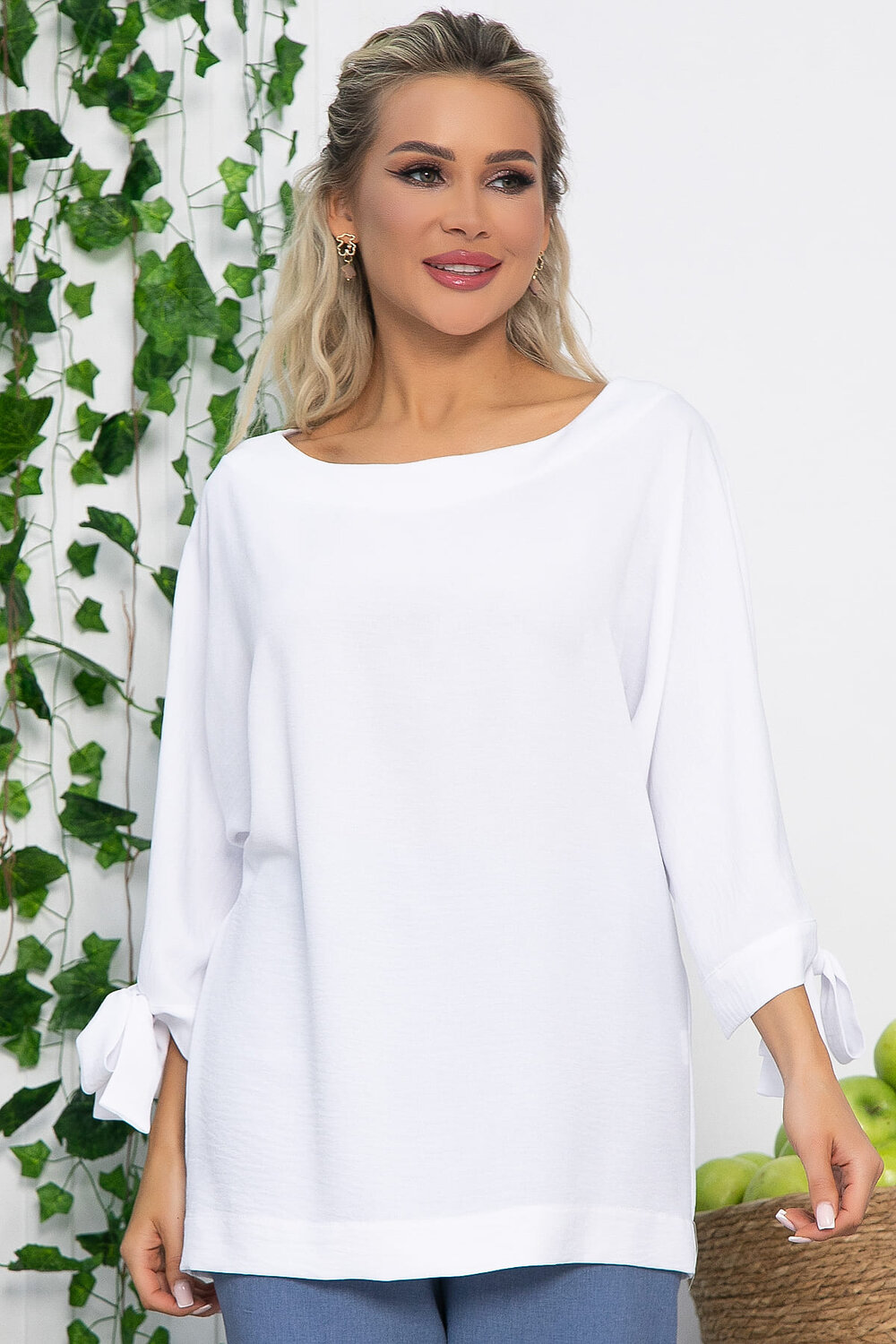 LT Collection Блуза 536032 Б13557-8М белый