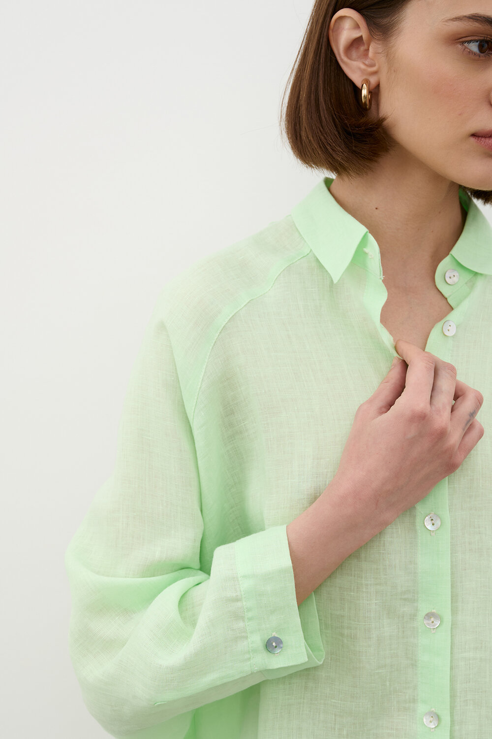 RISE Рубашка 536121 S25_1_Lime green Лайм