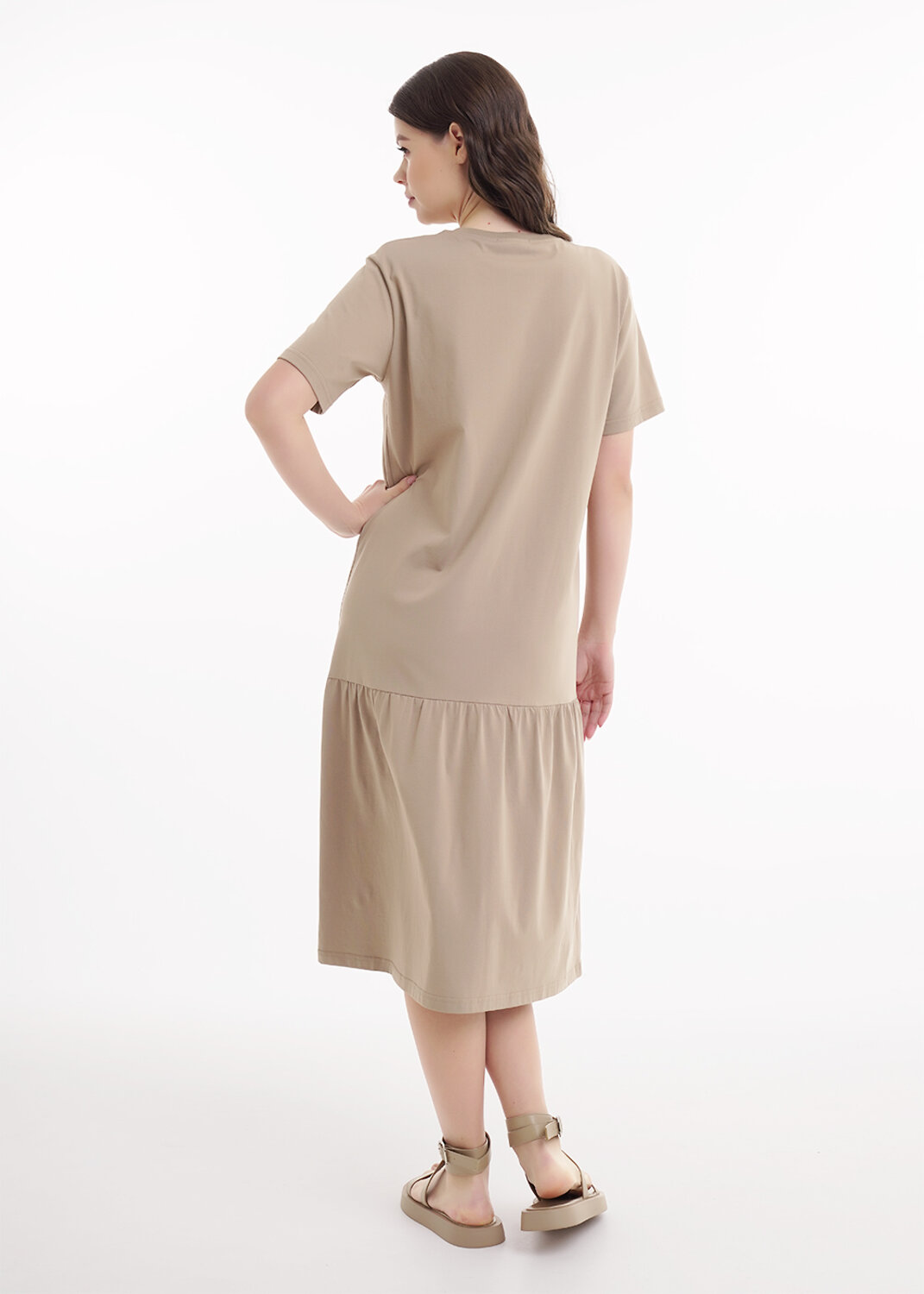 CLEVER Платье 536219 LDR25-1168 св.коричневый