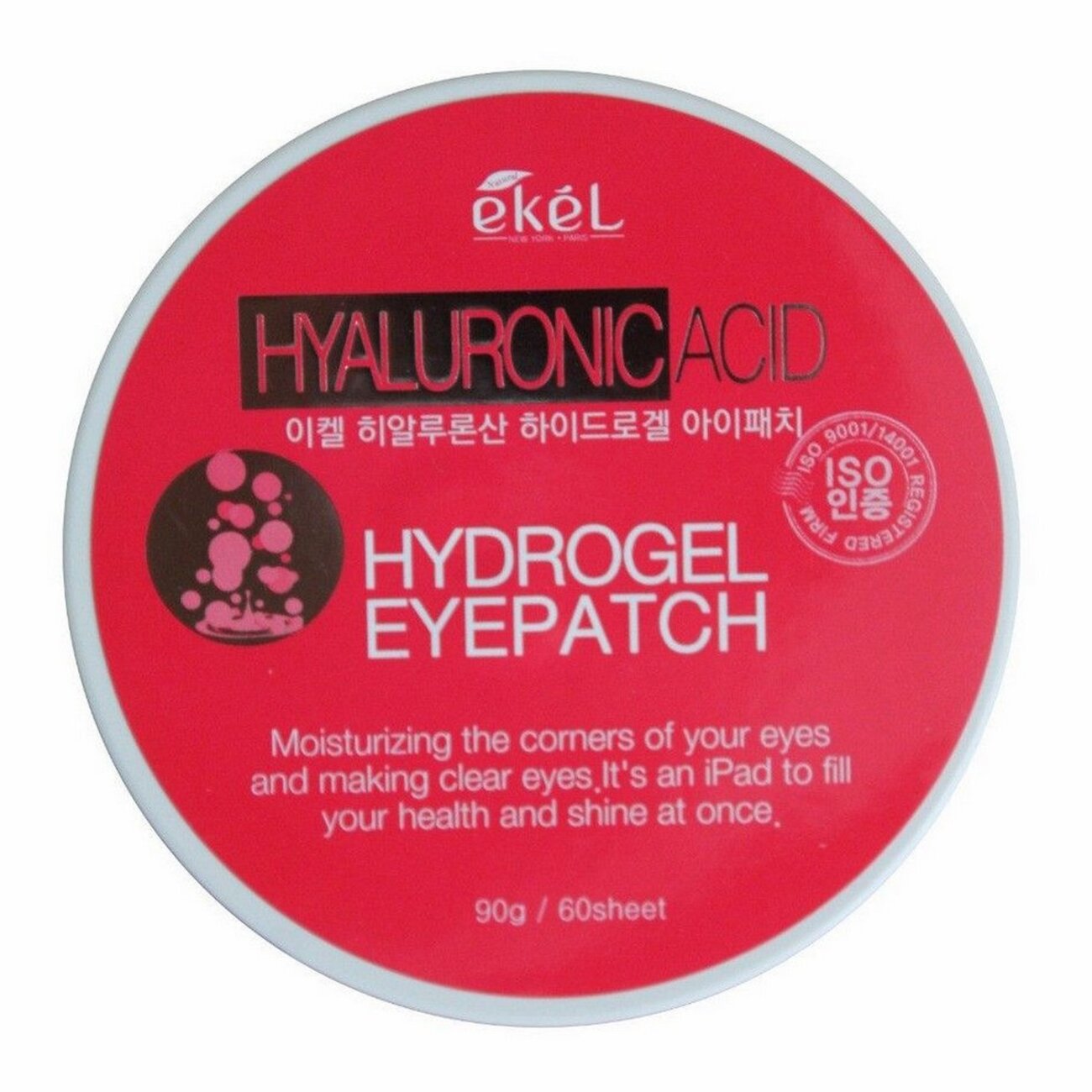 Ekel Гидрогелевые патчи для глаз с гиалуроновой кислотой / Hyaluronic Acid Hydrogel Eye Patch, 60 шт. 536292 15389
