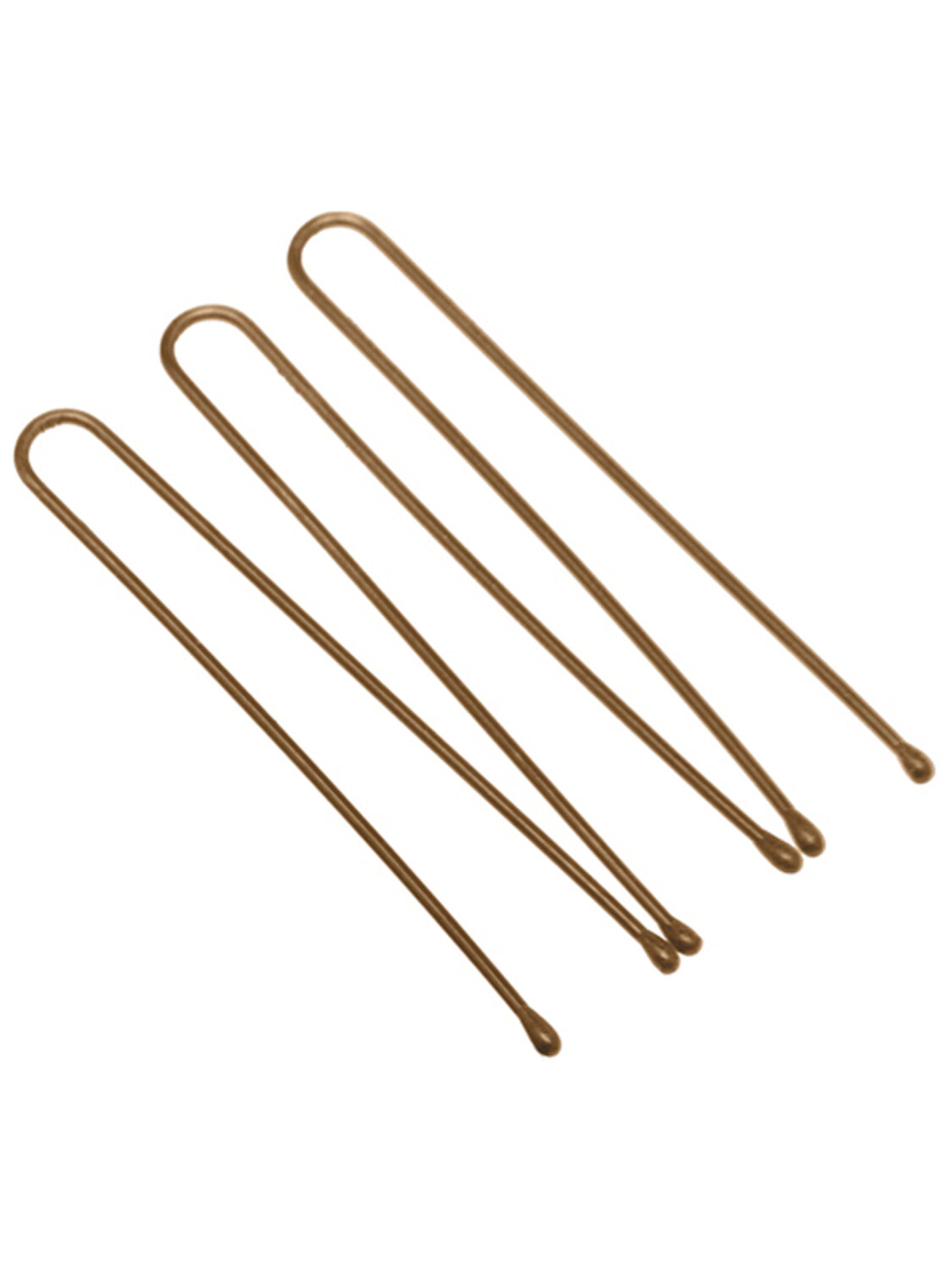 Dewal Шпильки для волос прямые SLT45P-3/60, 45 мм, коричневый, 60 шт. 536384 27849