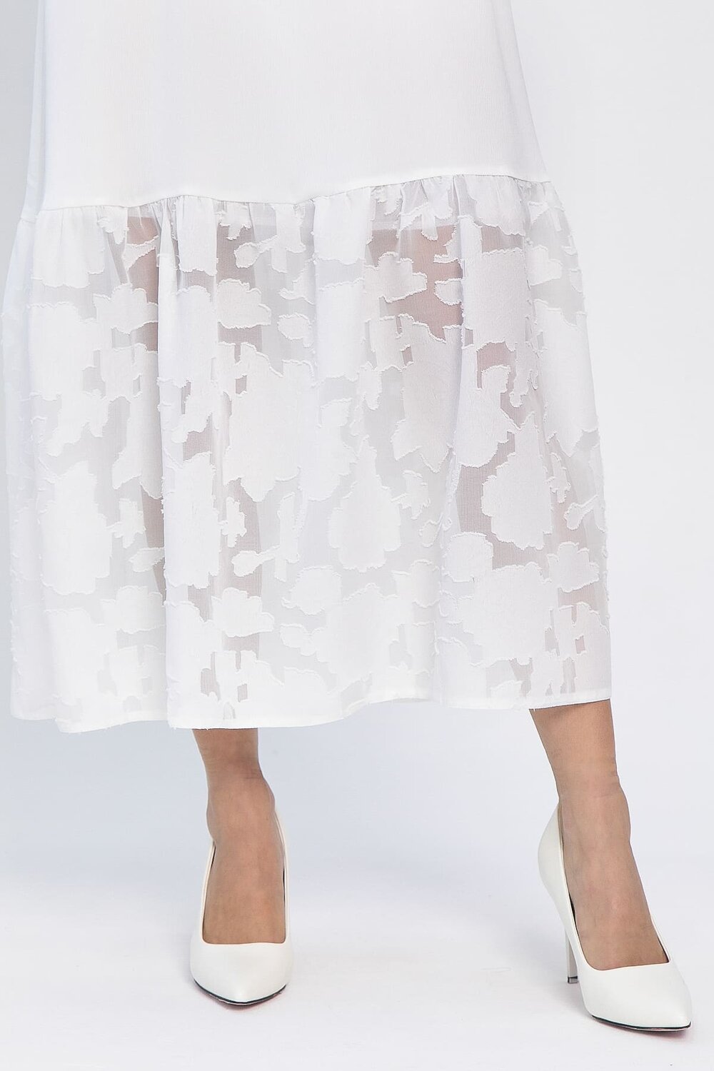LT Collection Платье 538055 П13350-7М белый