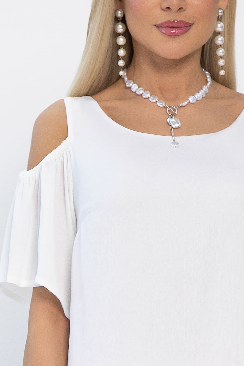 LT Collection Платье 538055 П13350-7М белый