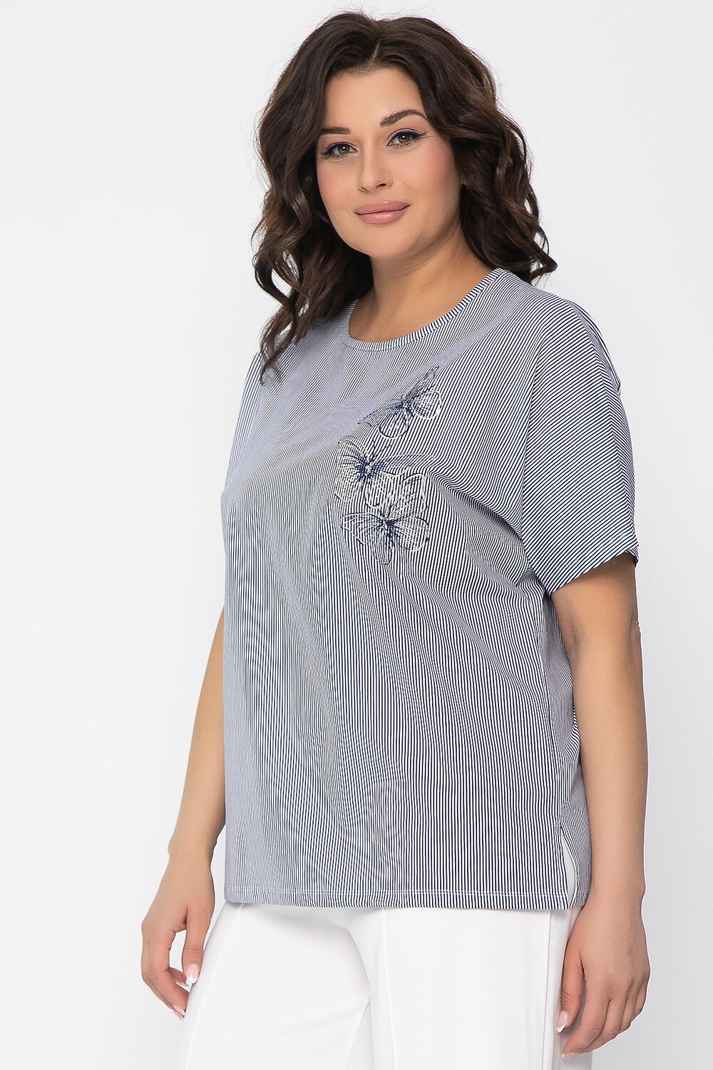 LT Collection Блуза 538067 Б13495-20М белый