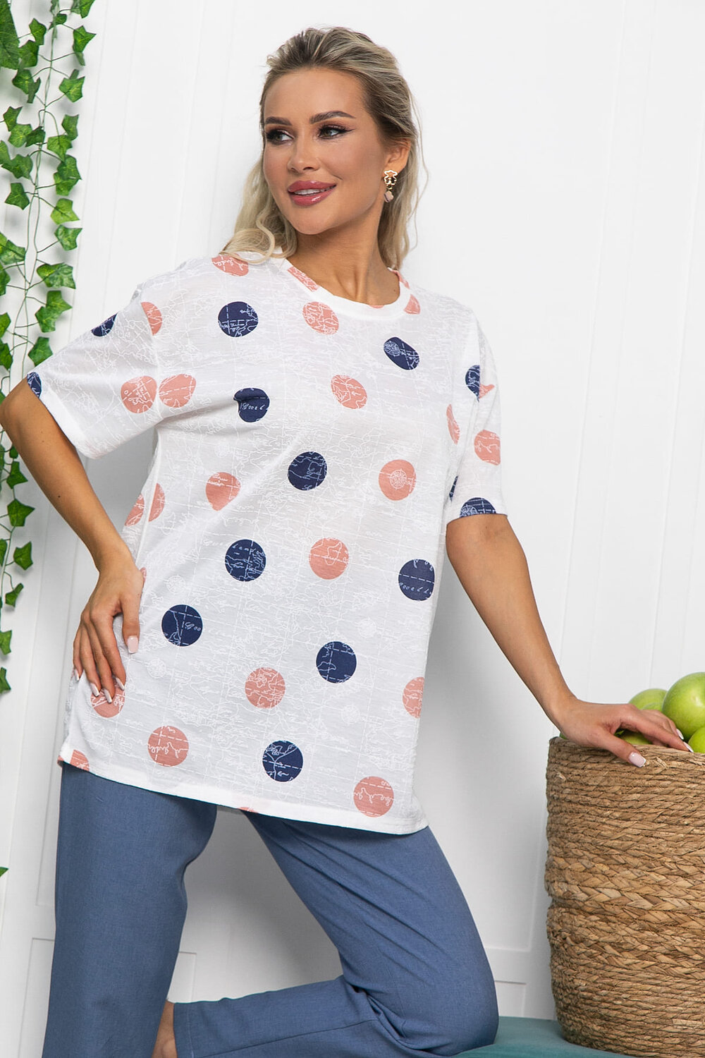 LT Collection Блуза 538072 Б13519-20М белый