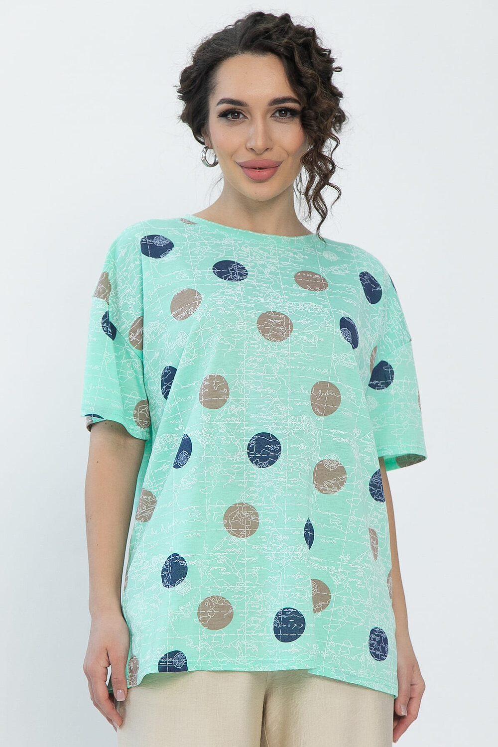 LT Collection Блуза 538073 Б13520-20М зелёный