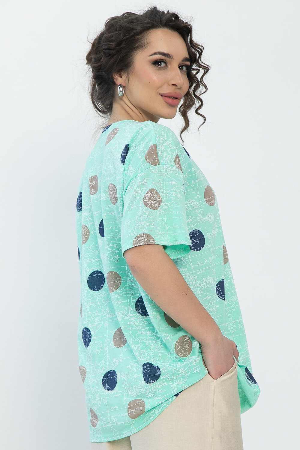 LT Collection Блуза 538073 Б13520-20М зелёный