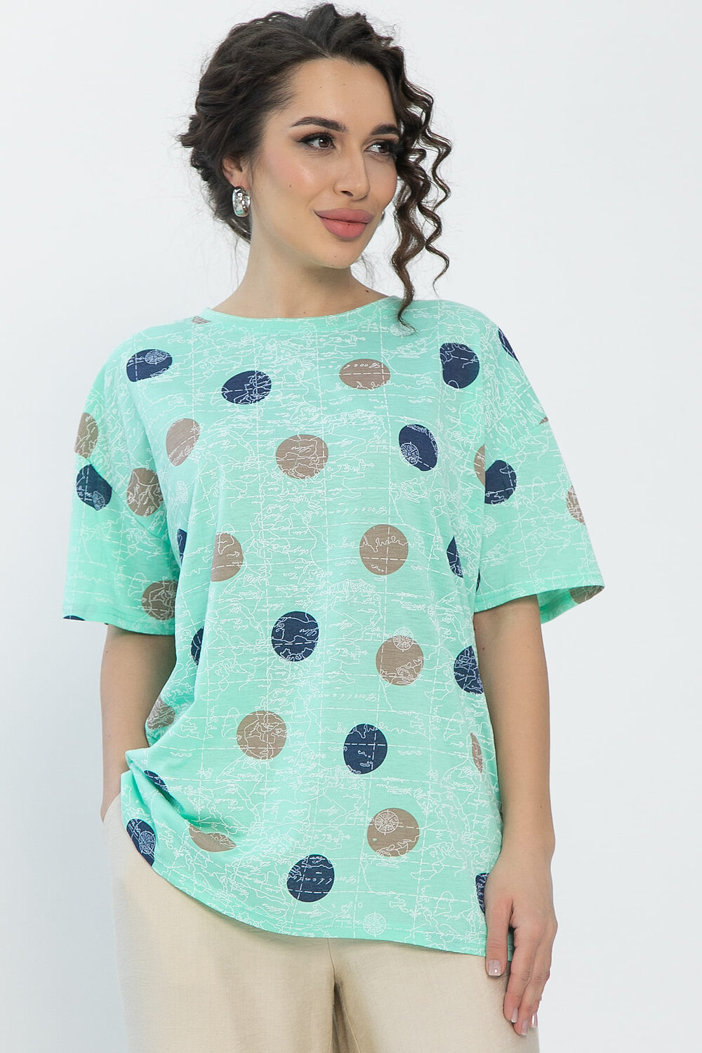LT Collection Блуза 538073 Б13520-20М зелёный