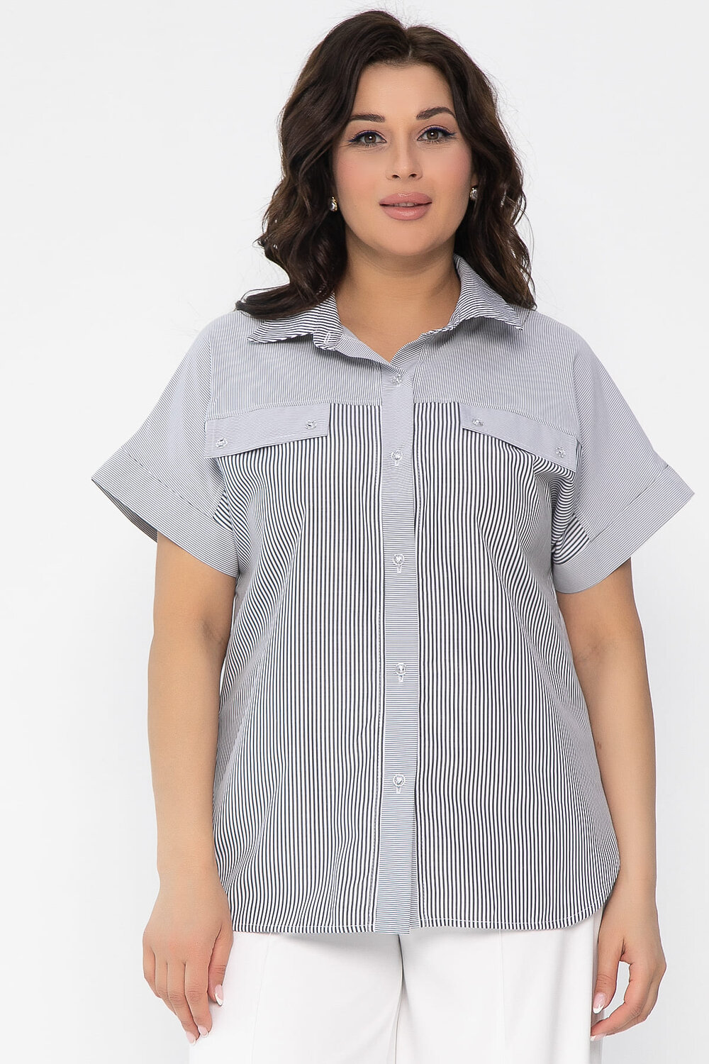 LT Collection Рубашка 538083 Б13577-24М серый