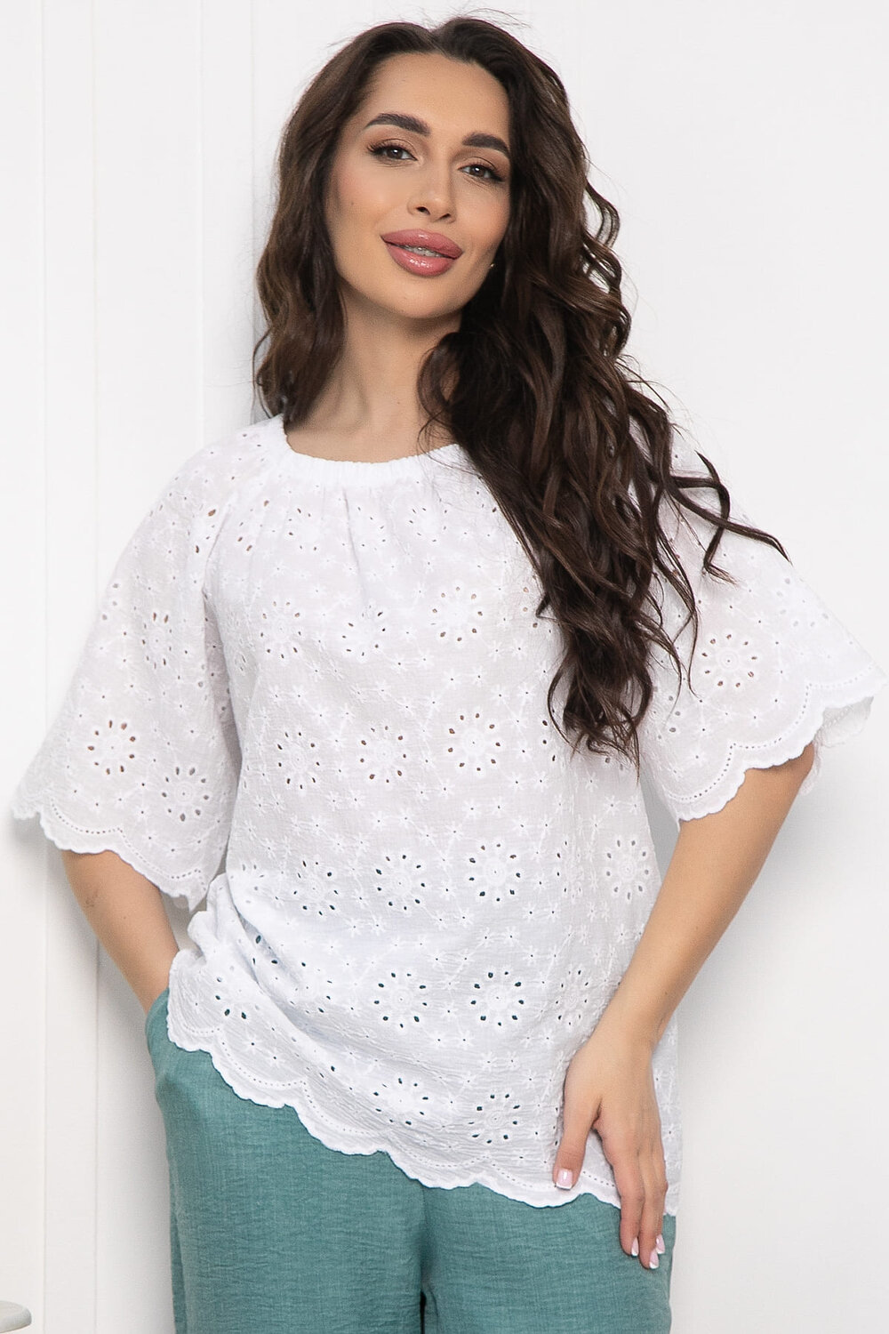 LT Collection Блуза 538088 Б13571-2М Белый