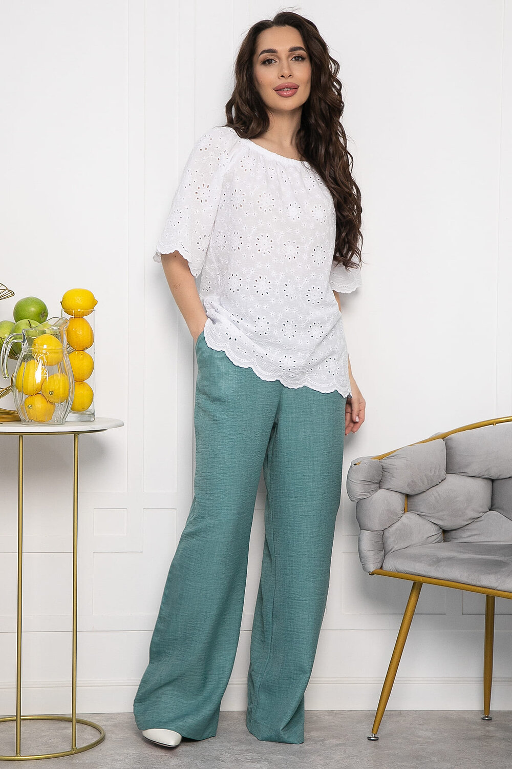 LT Collection Блуза 538088 Б13571-2М Белый
