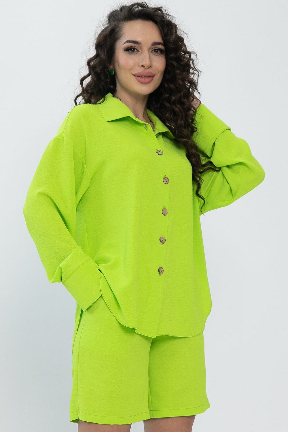 LT Collection Костюм 538112 К13575-9М неоновый салатовый