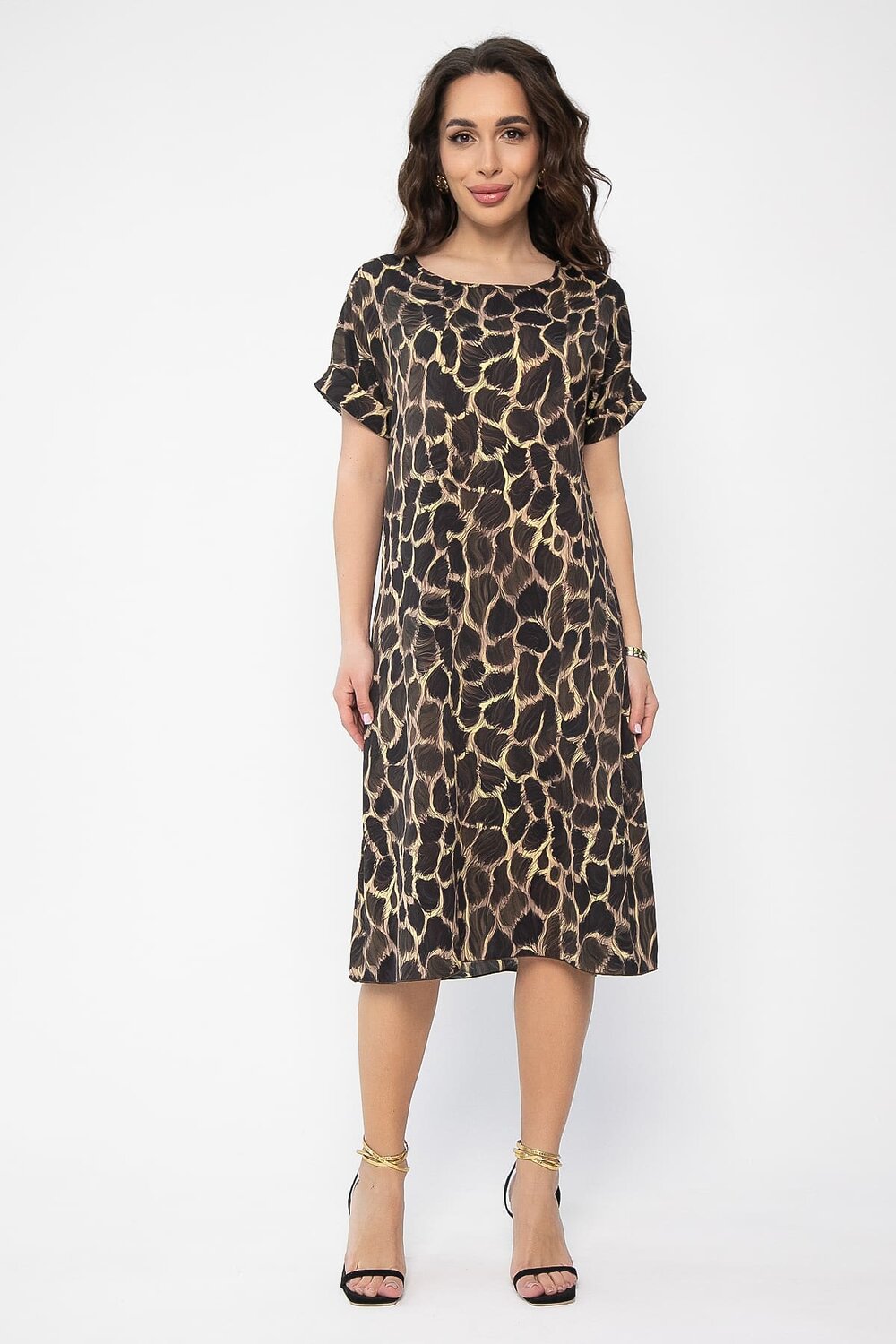 LT Collection Платье 538122 П13619-12М бежевый/черный