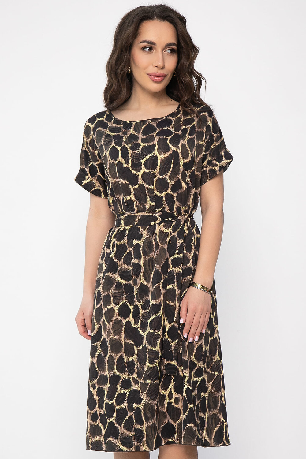 LT Collection Платье 538122 П13619-12М бежевый/черный