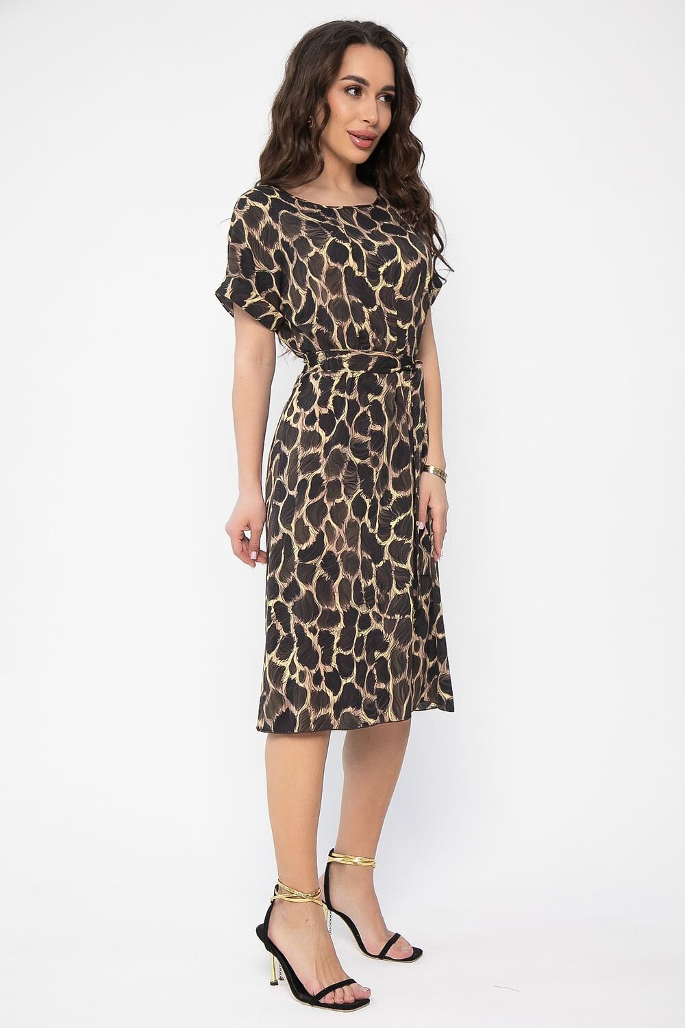 LT Collection Платье 538122 П13619-12М бежевый/черный