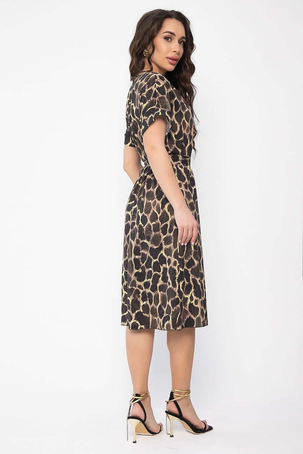 LT Collection Платье 538122 П13619-12М бежевый/черный