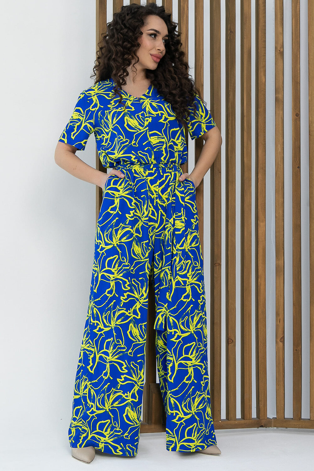 LT Collection Комбинезон 538124 К13616-7М синий
