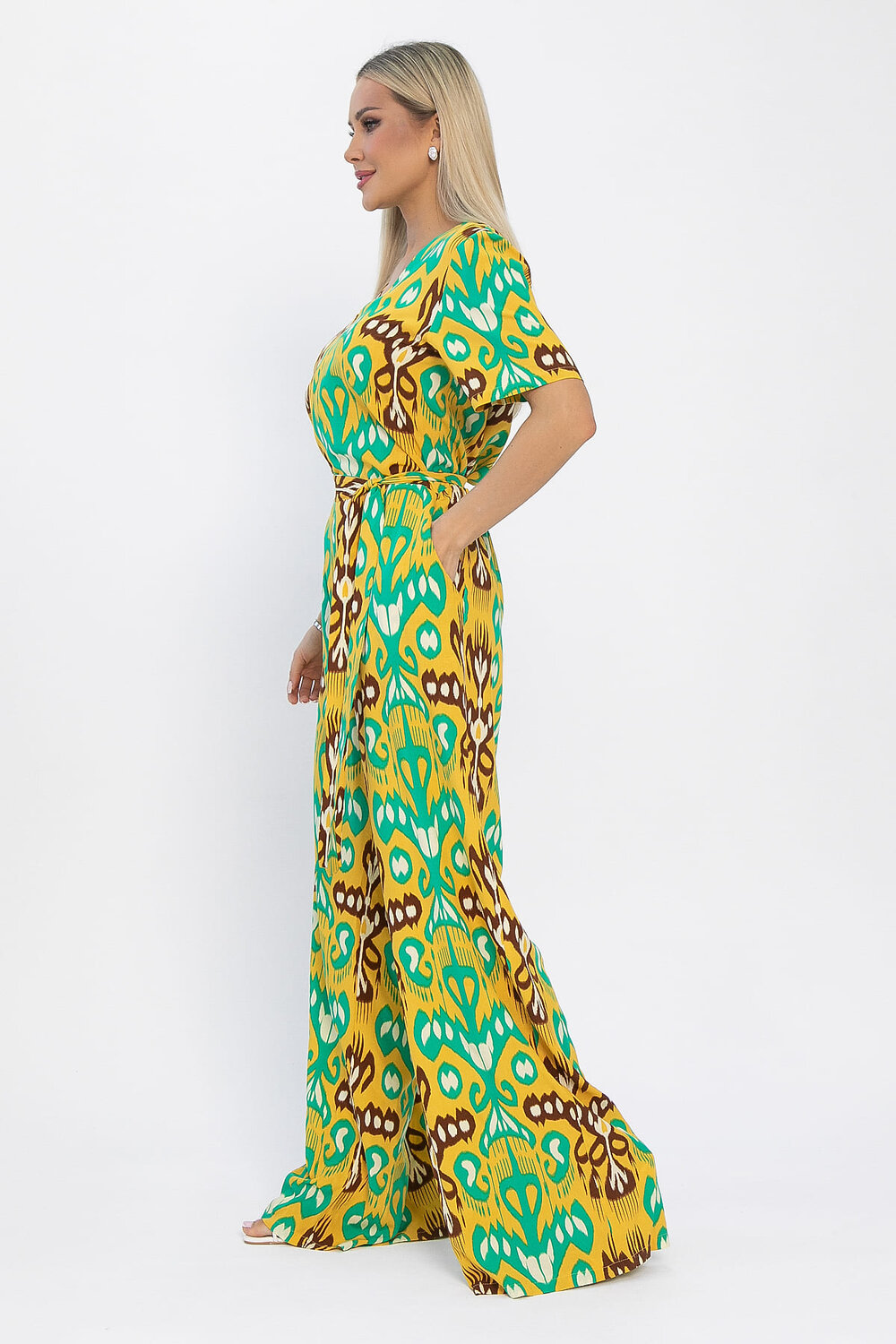 LT Collection Комбинезон 538125 К13614-7М желтый/зеленый