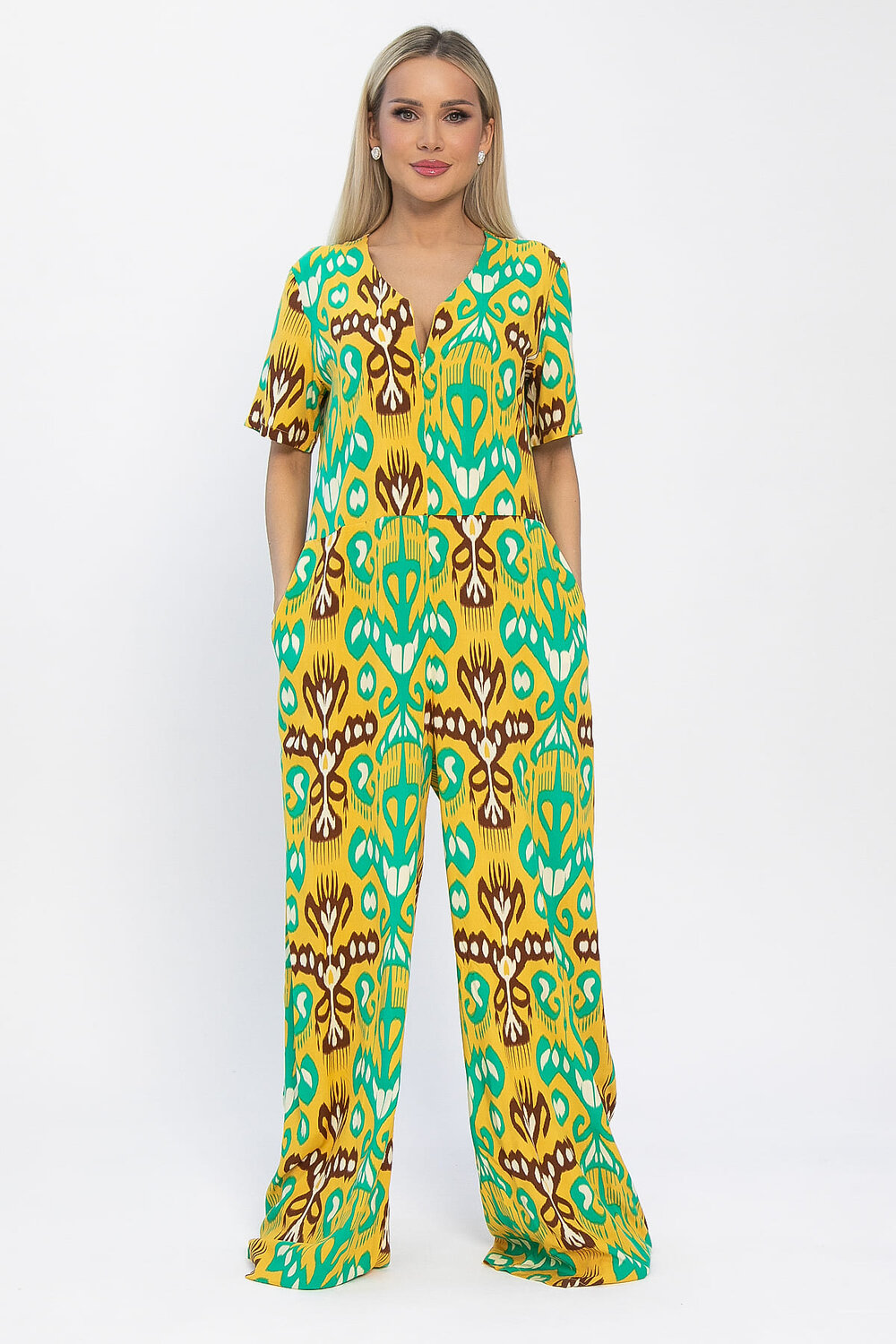 LT Collection Комбинезон 538125 К13614-7М желтый/зеленый