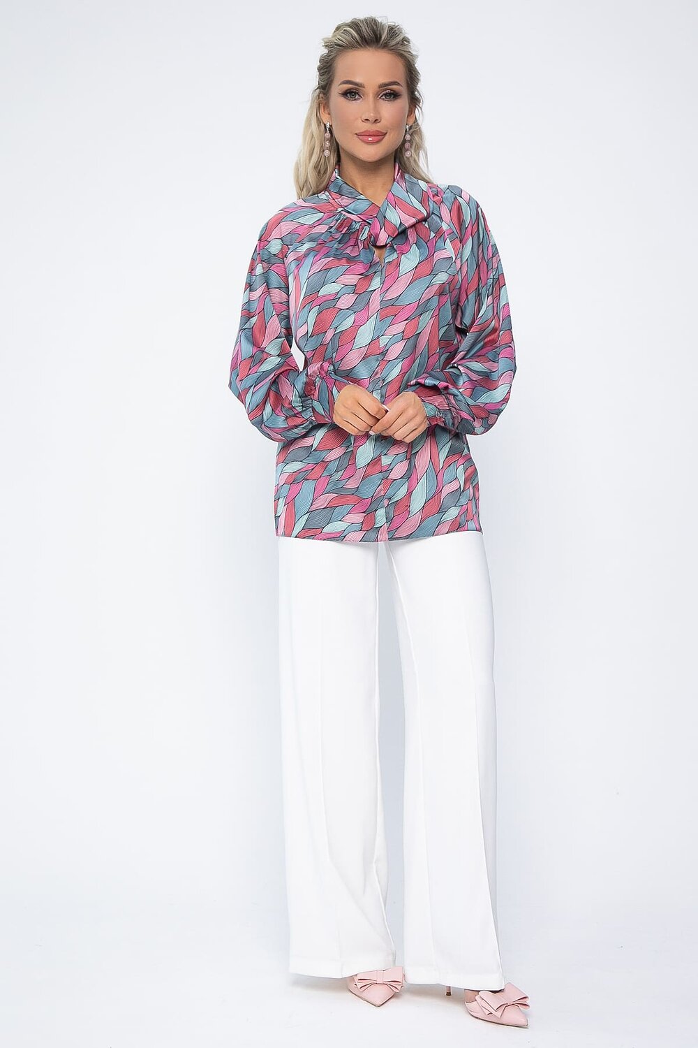 LT Collection Блуза 538127 Б13609-30М розовый