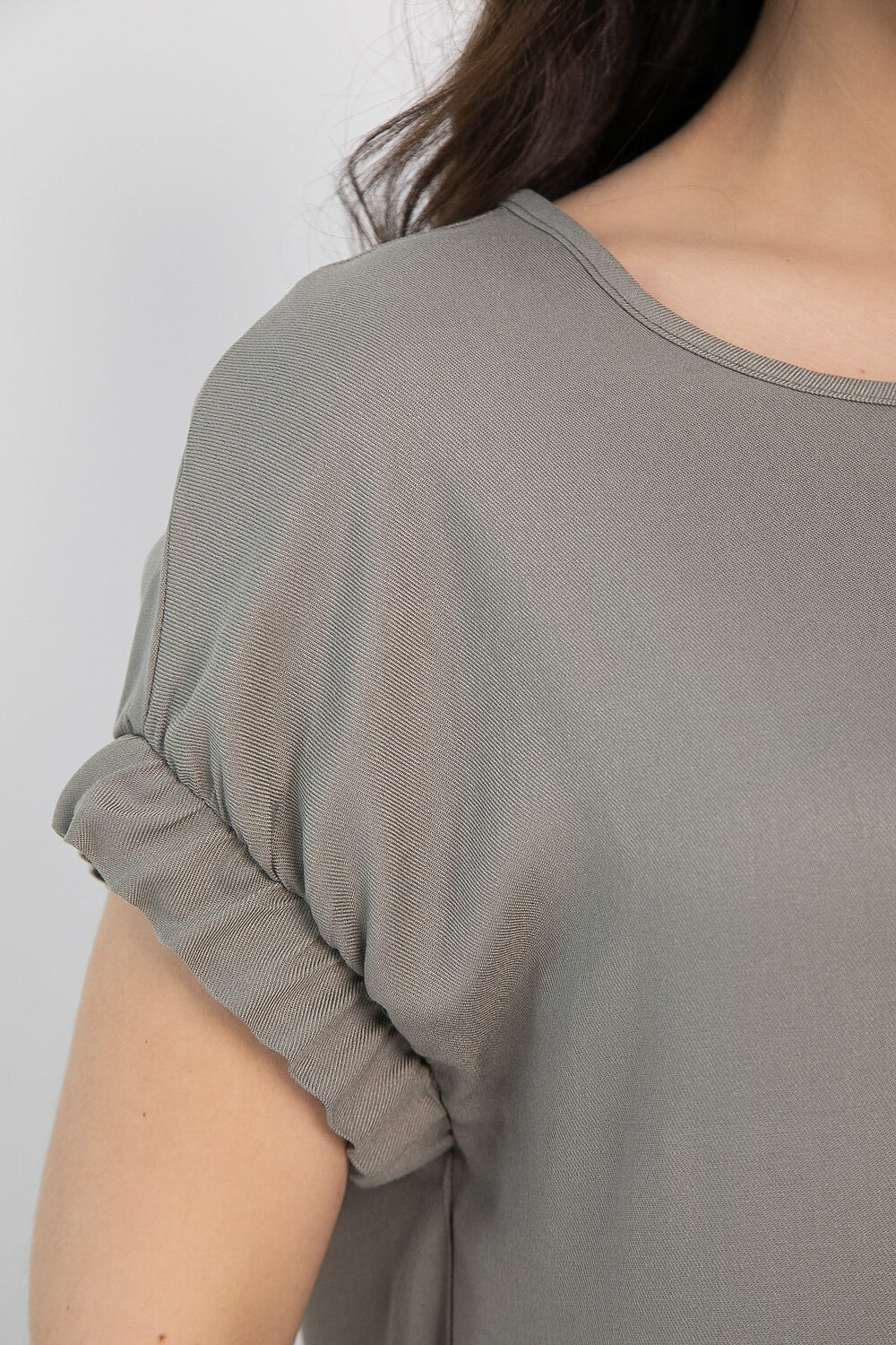 LT Collection Платье 538129 П13613-25М оливково-серый