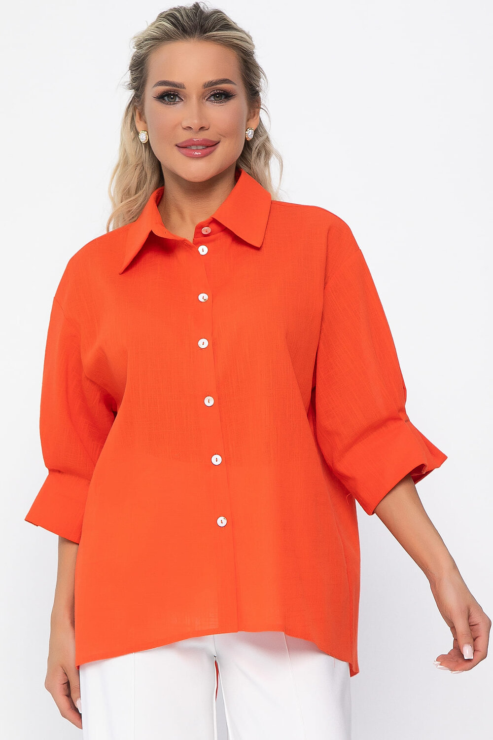 LT Collection Блуза 538132 Б13620-5М оранжевый