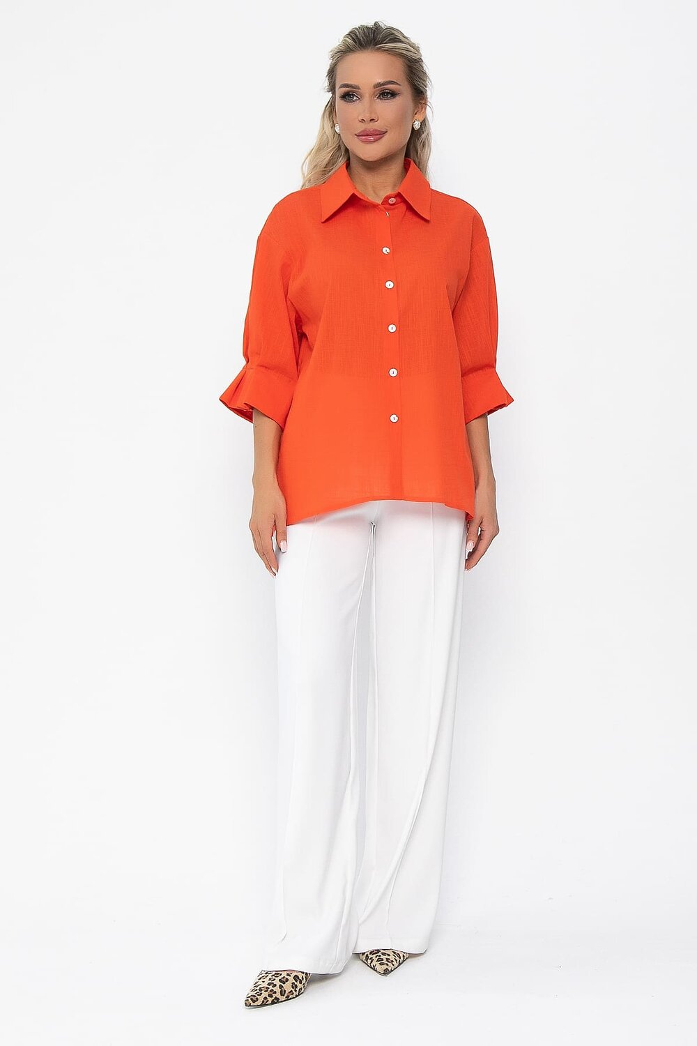 LT Collection Блуза 538132 Б13620-5М оранжевый