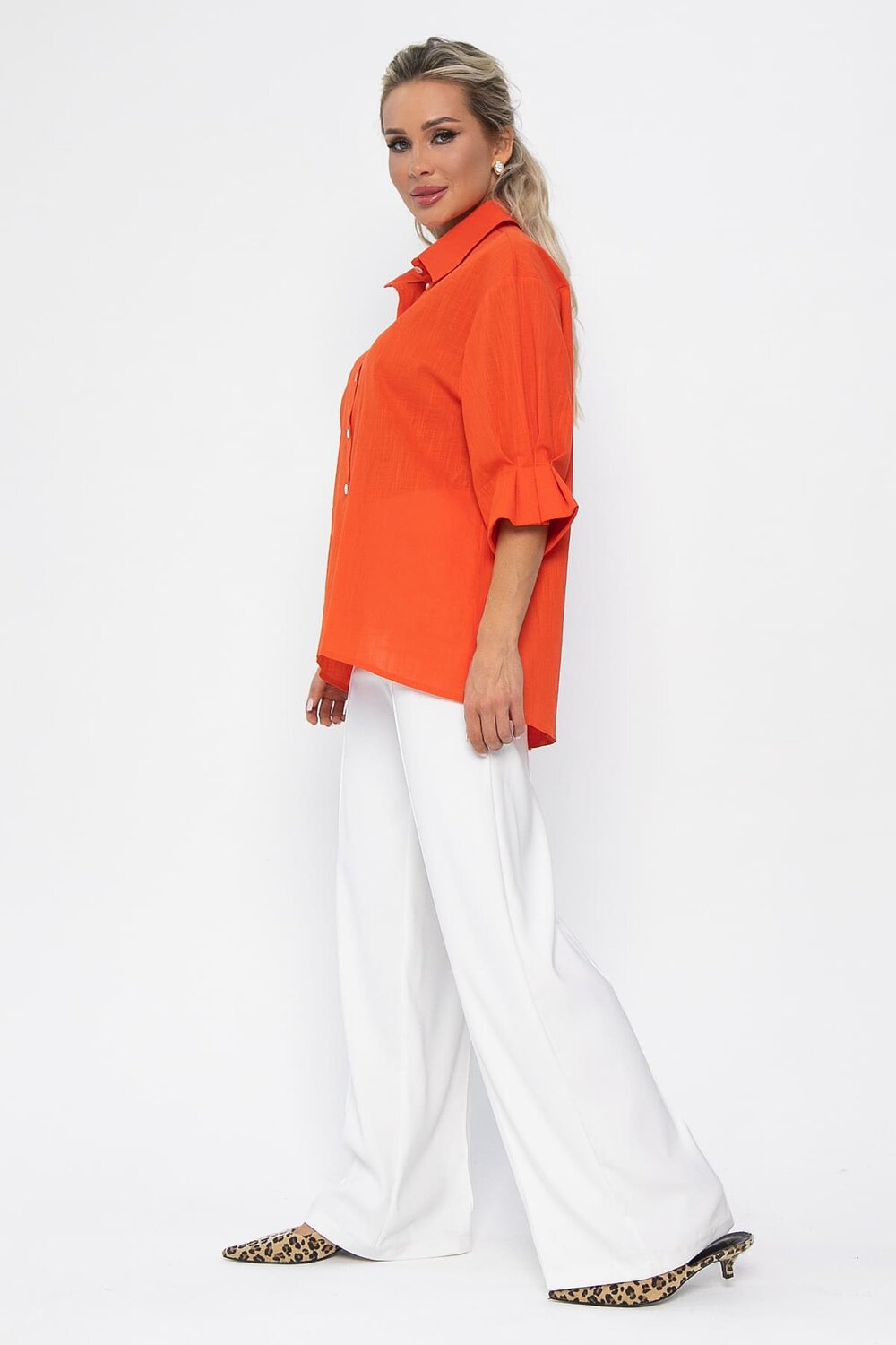 LT Collection Блуза 538132 Б13620-5М оранжевый