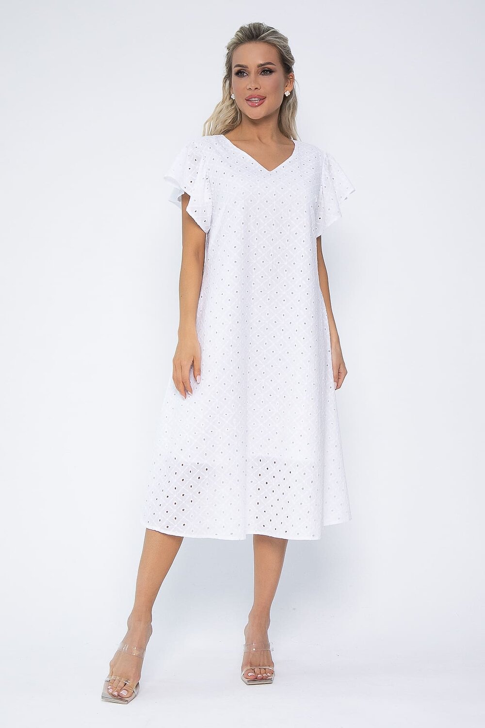 LT Collection Платье 538135 П13632-4М белый