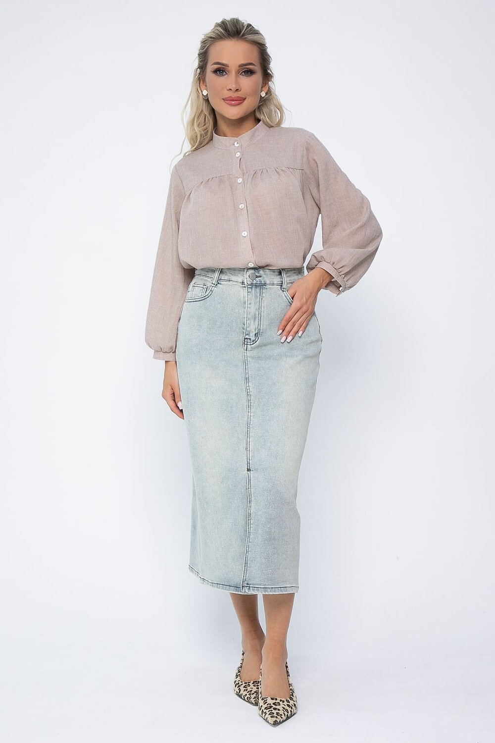 LT Collection Юбка 538148 Ю13644-4М голубо-зелёный
