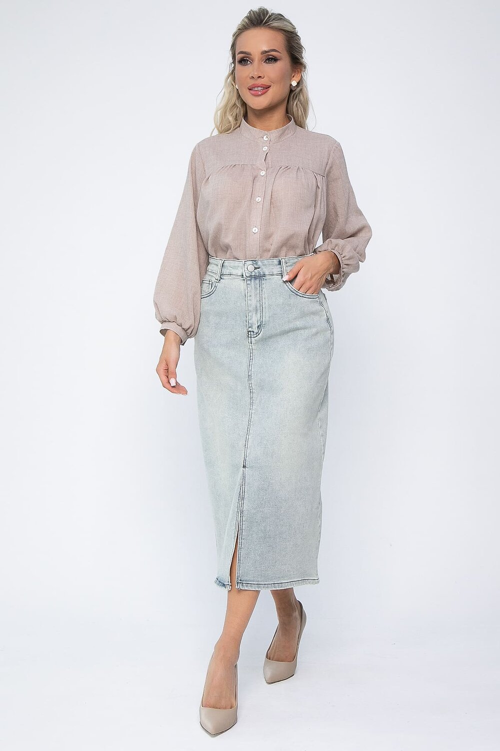 LT Collection Юбка 538148 Ю13644-4М голубо-зелёный