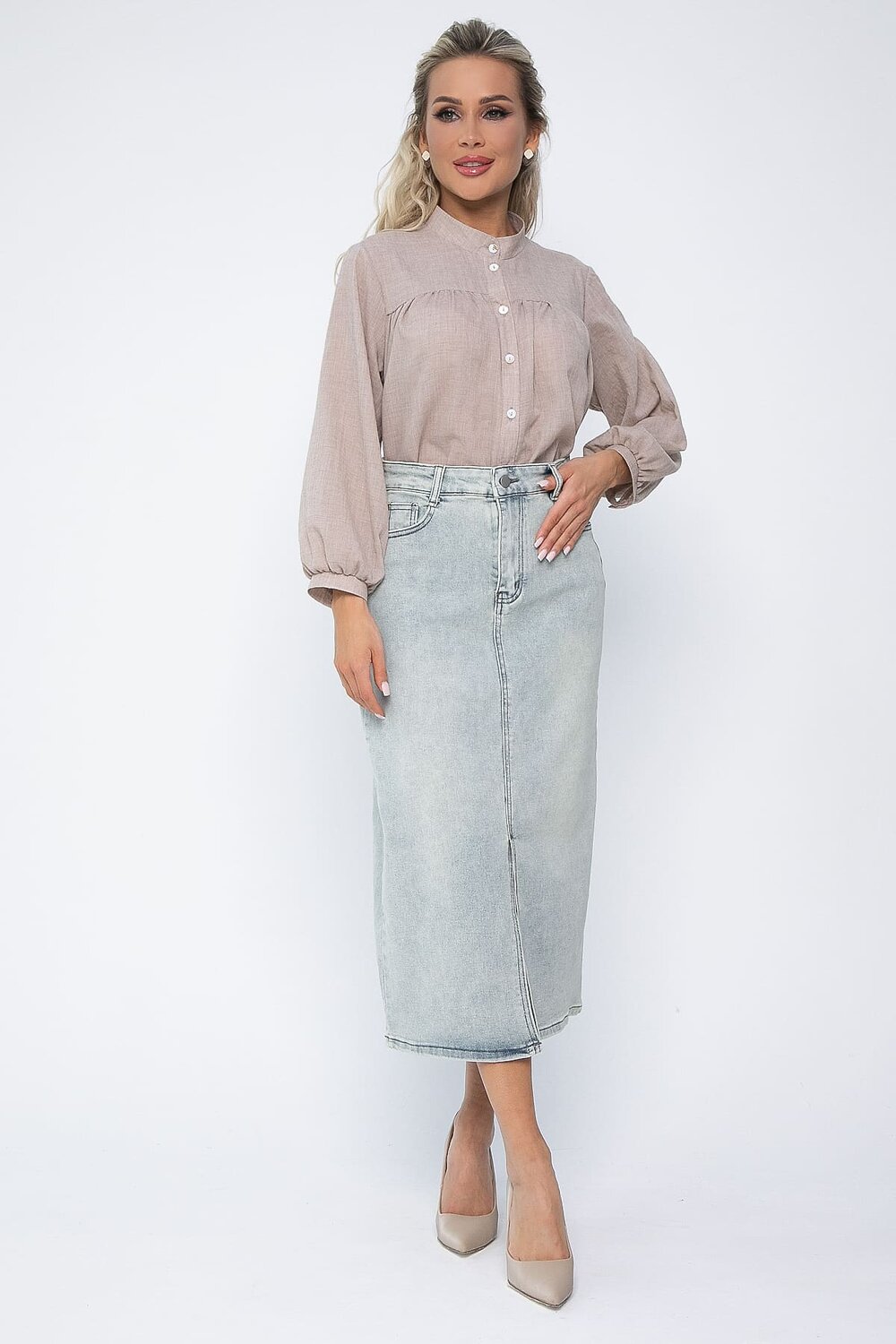 LT Collection Юбка 538148 Ю13644-4М голубо-зелёный