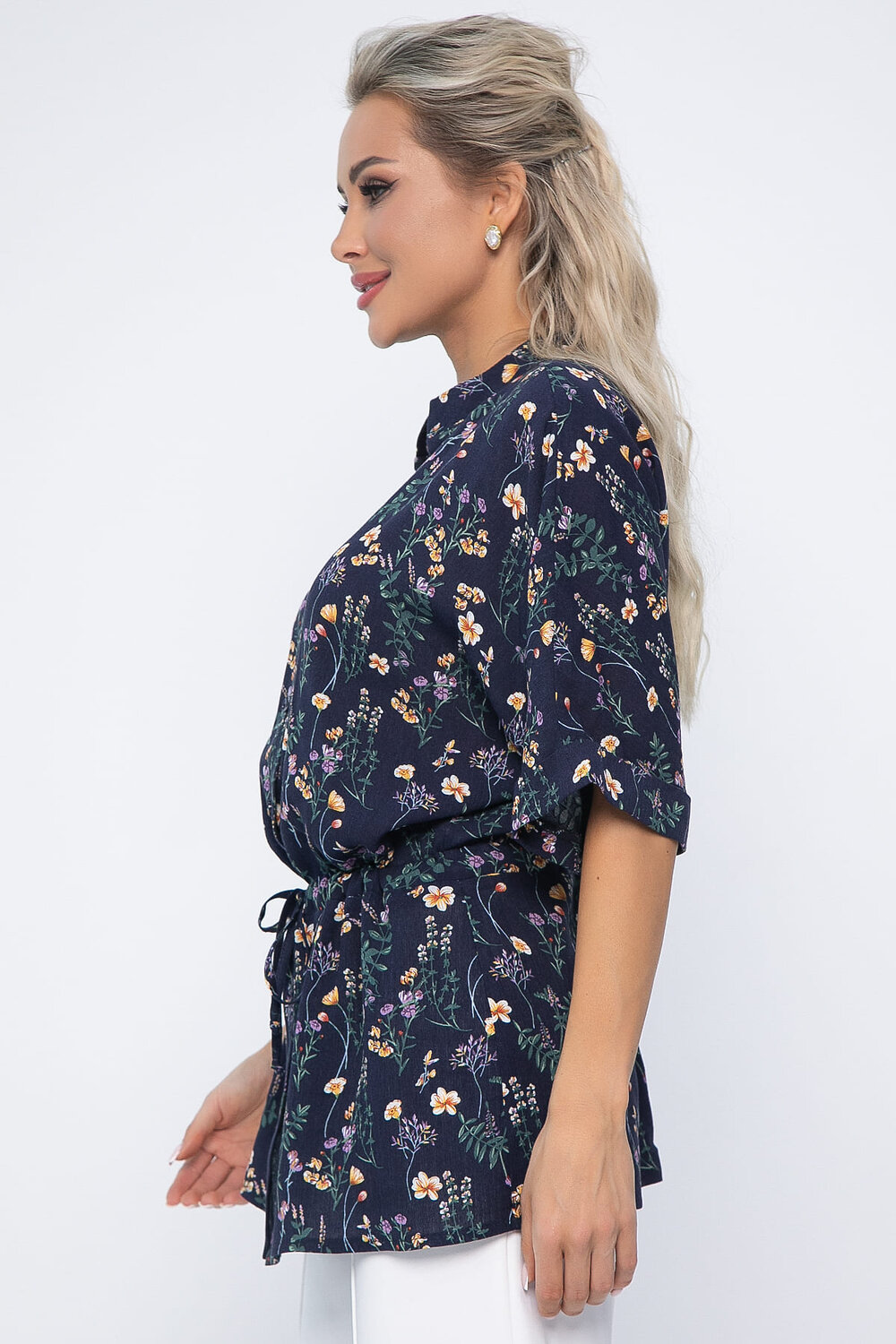 LT Collection Блуза 538149 Б13648-30М темно-синий