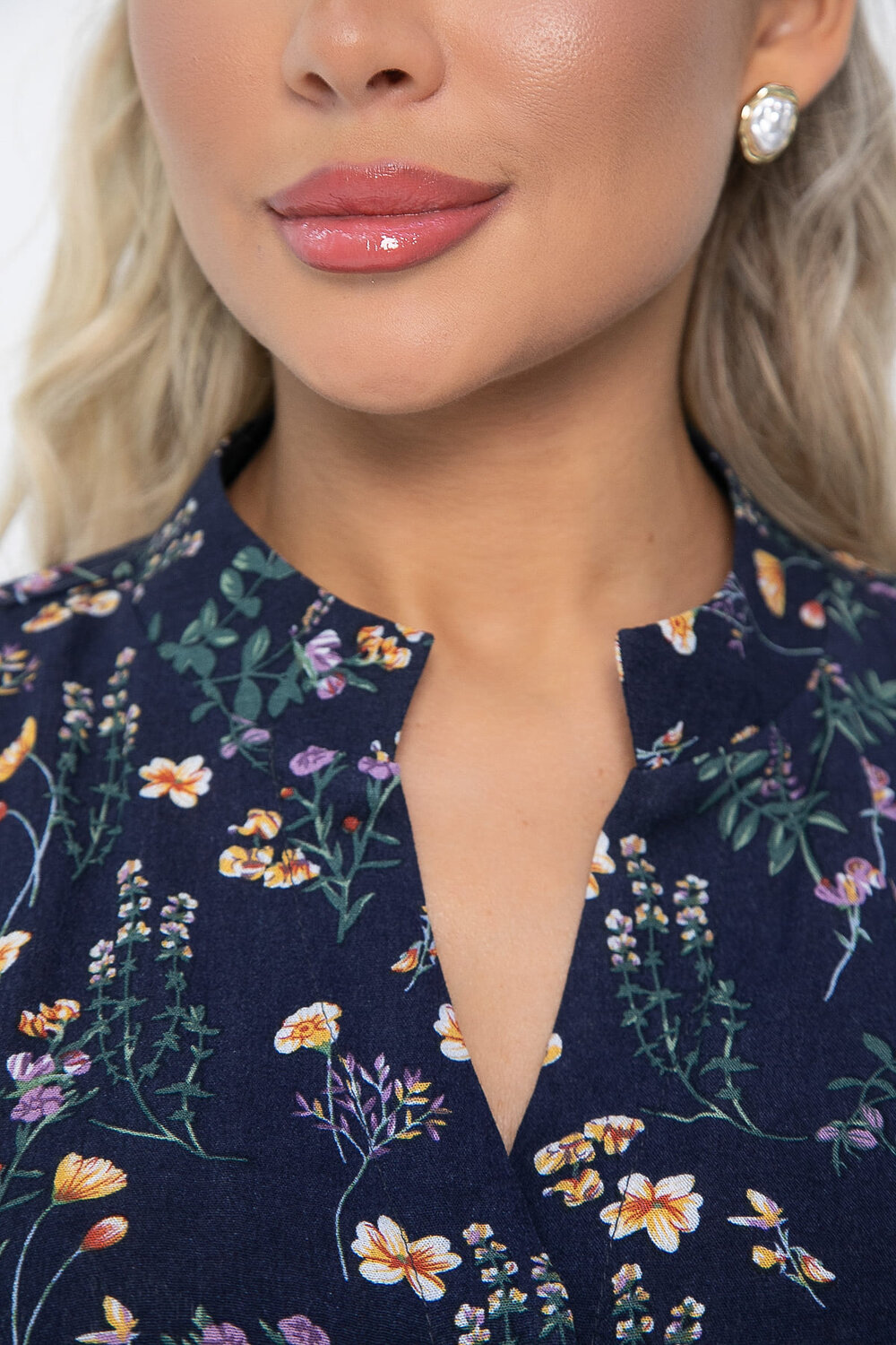 LT Collection Блуза 538149 Б13648-30М темно-синий