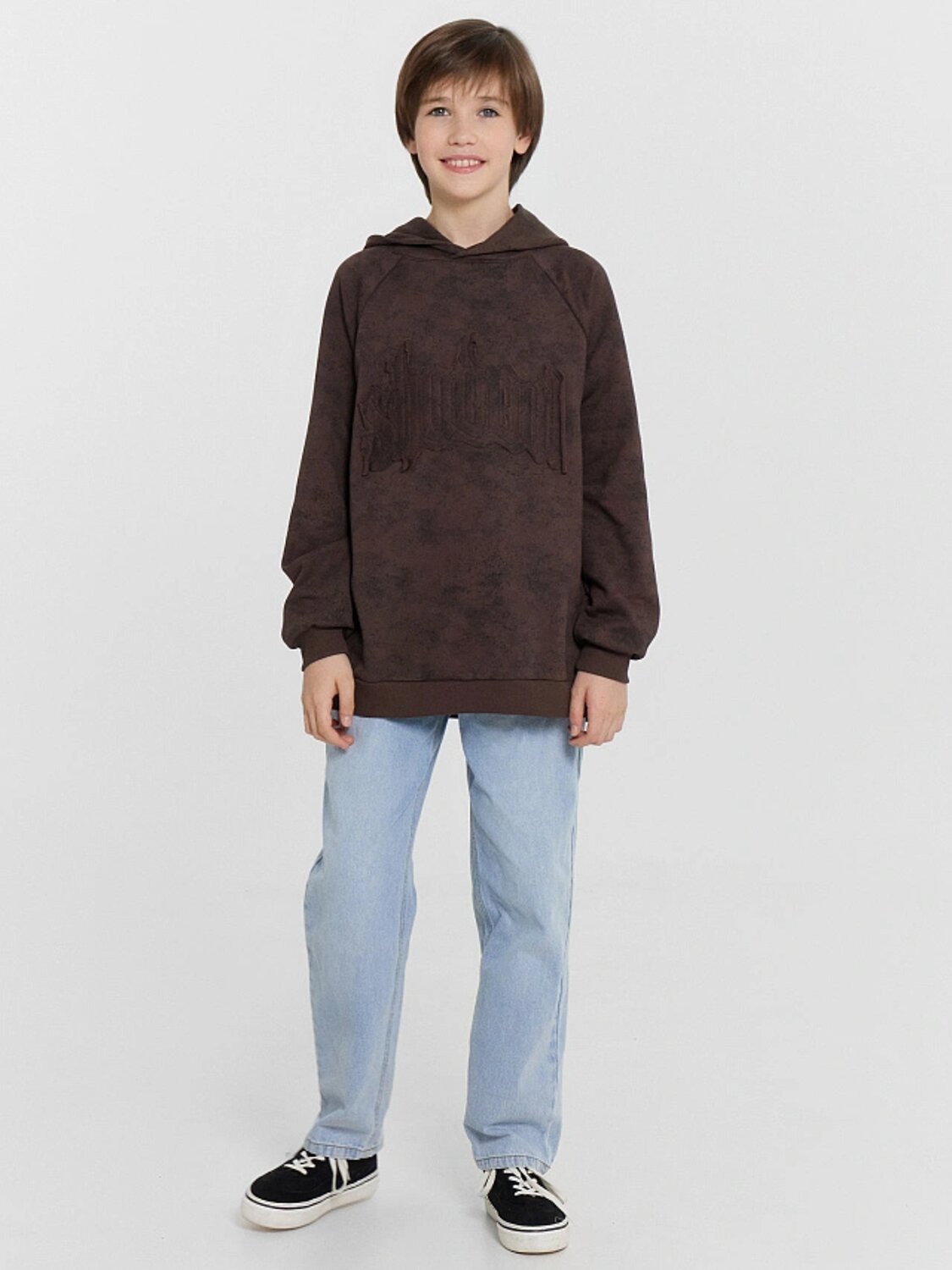 MARK FORMELLE Худи 538476 123418 коричневый acid wash