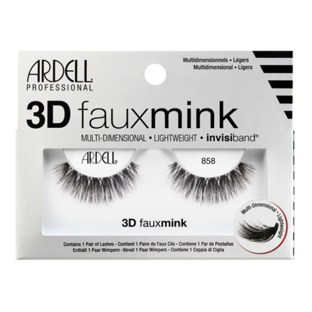 Ardell Накладные ресницы / 3D Faux Mink 858, норка 538634 18021