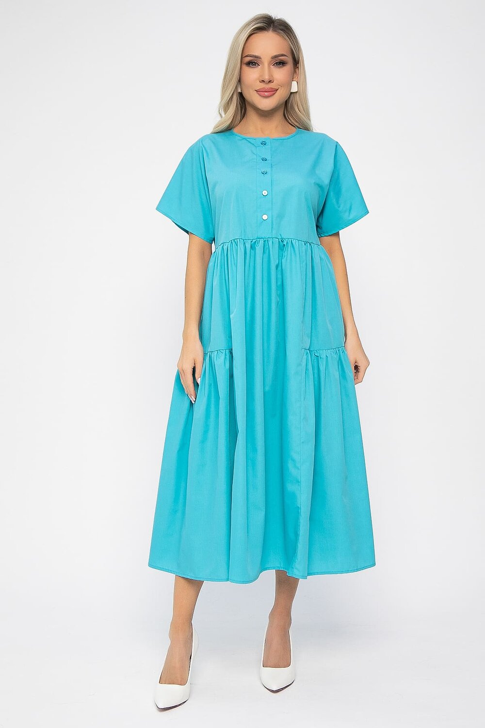 LT Collection Платье 538640 П13602-36М морской волны