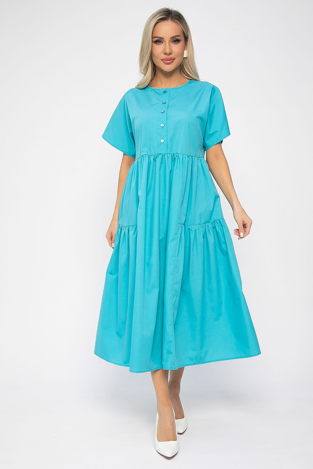LT Collection Платье 538640 П13602-36М морской волны