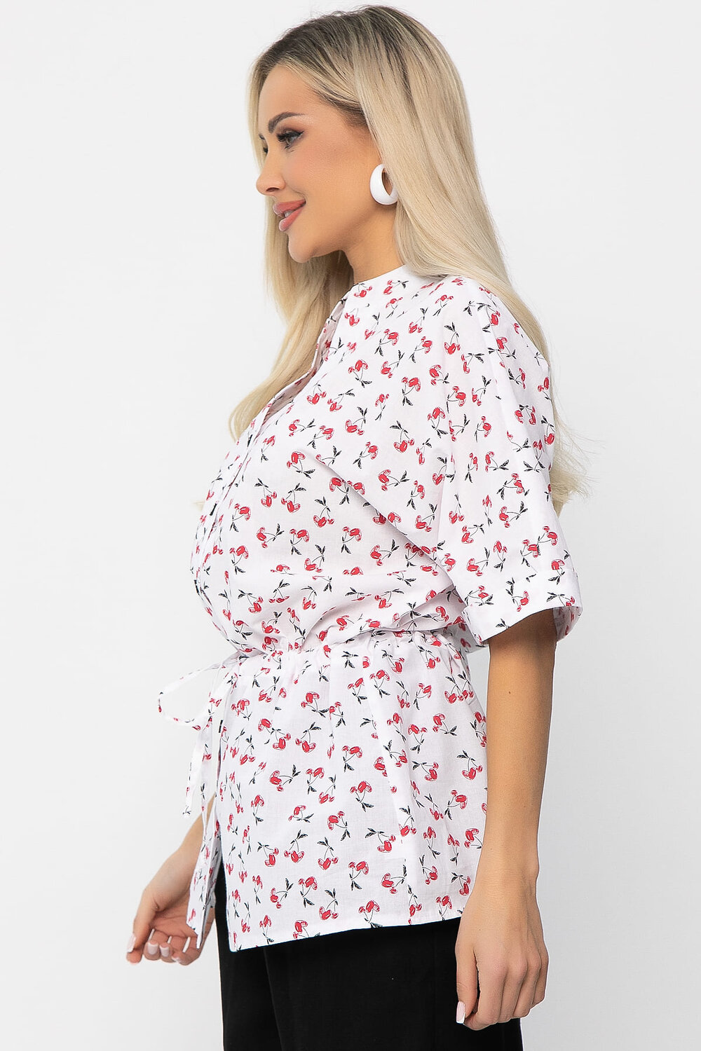 LT Collection Блуза 538649 Б13669-30М Белый/красный