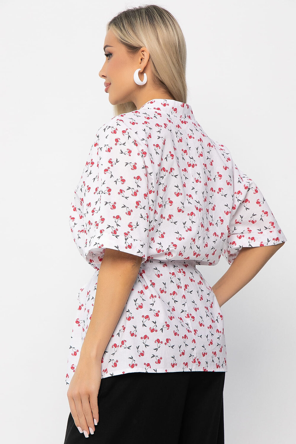 LT Collection Блуза 538649 Б13669-30М Белый/красный
