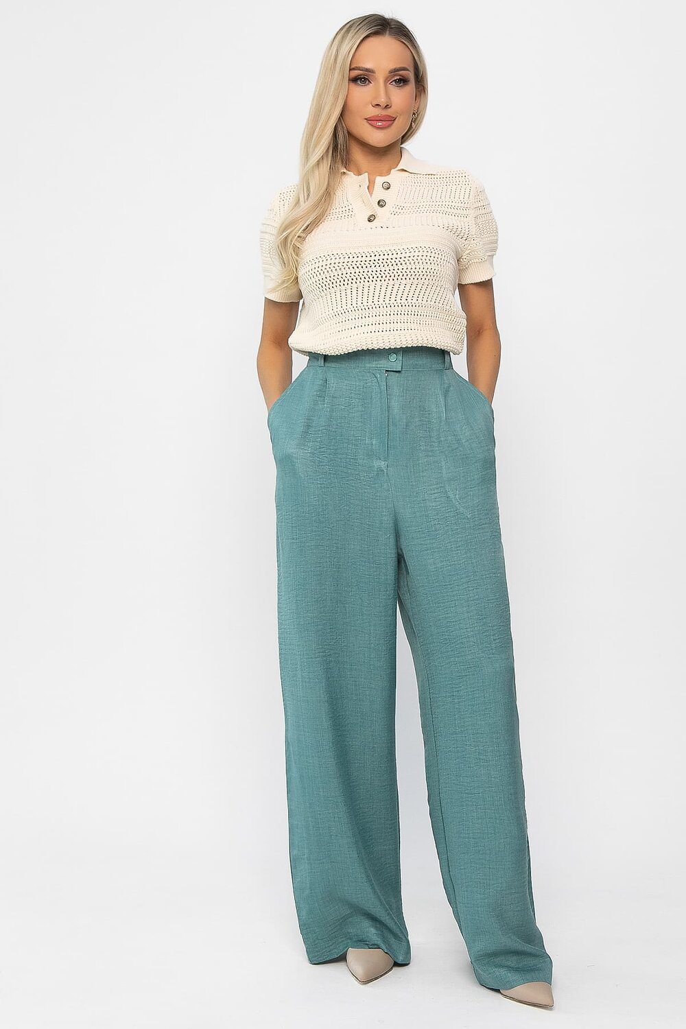 LT Collection Брюки 538655 Б13695-13М Бирюзовый