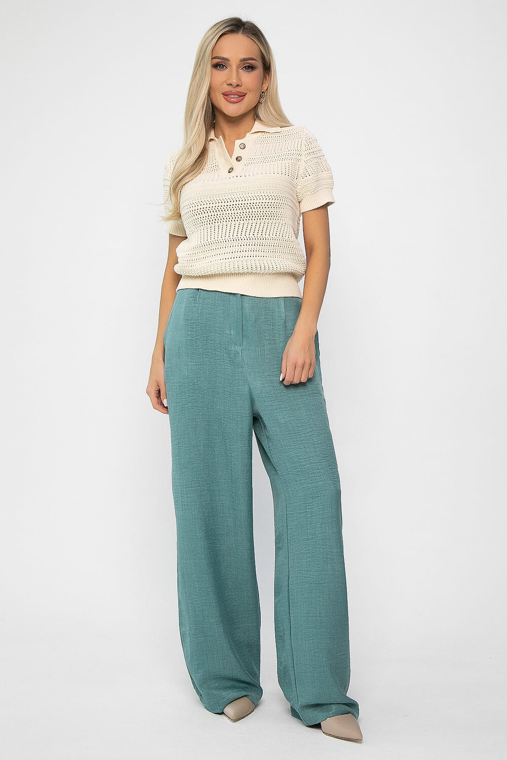 LT Collection Брюки 538655 Б13695-13М Бирюзовый