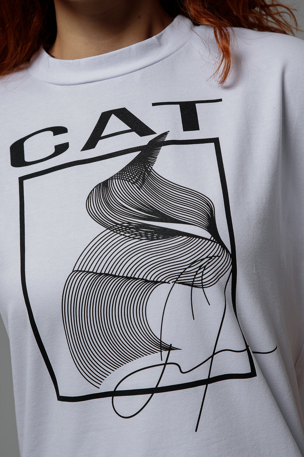 Натали Футболка 538750 8506 белый+CAT