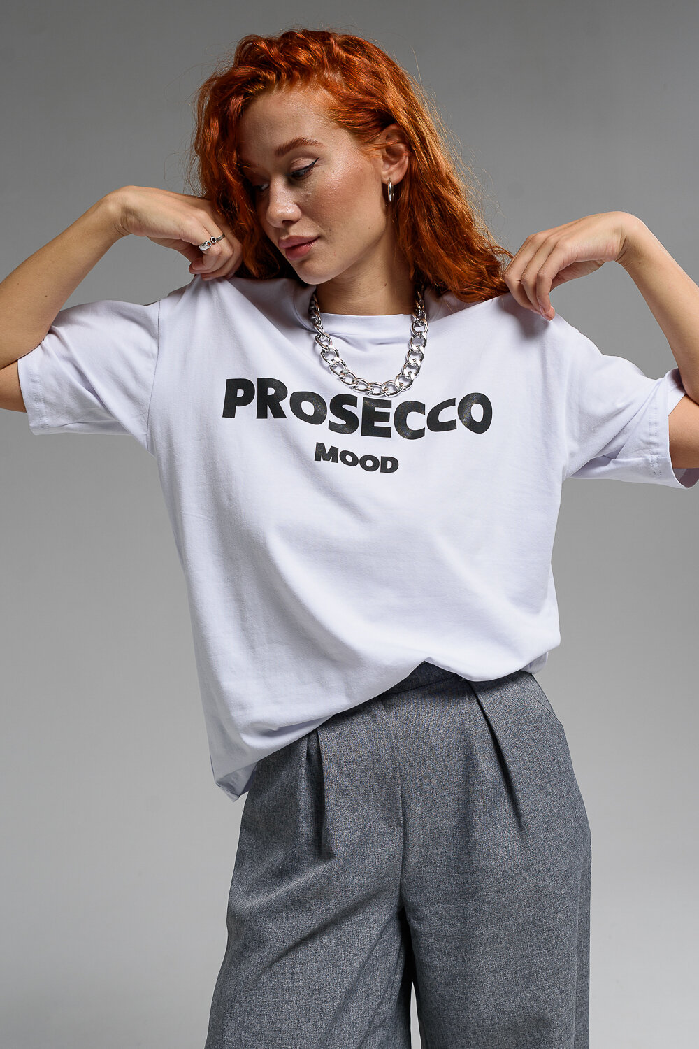 Натали Футболка 538751 8506 белый+PROSECCO