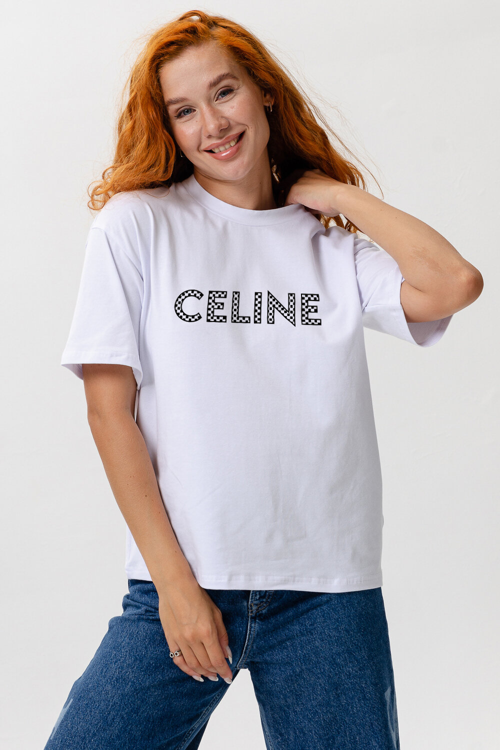 Натали Футболка 538752 8506 белый+CELINE