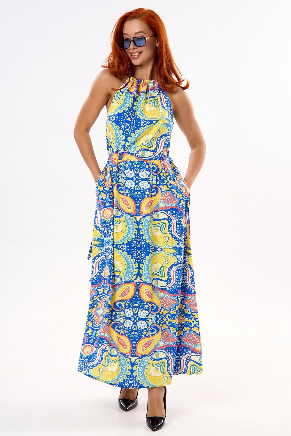 Lika Dress Платье 538830 10414 Синий/Желтый