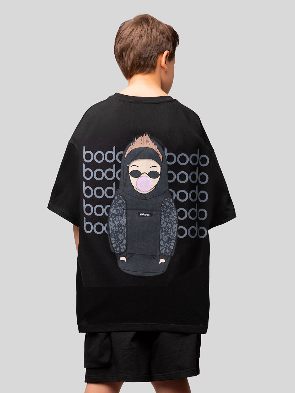 Bodo Футболка 539009 36-137MU черный (серый)